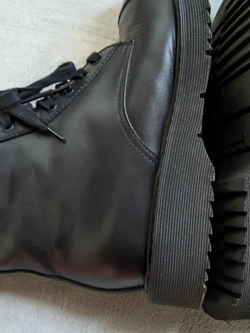 Prada combat boots
